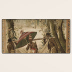 Antique 17th Century Louis XIV Ancient India French Gobelin Tapestry Desk Mat Gallery Image 3