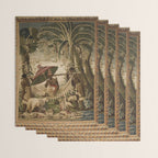 Antique 17th Century Louis XIV Ancient India French Gobelin Tapestry Wrapping Paper Gallery Image 3