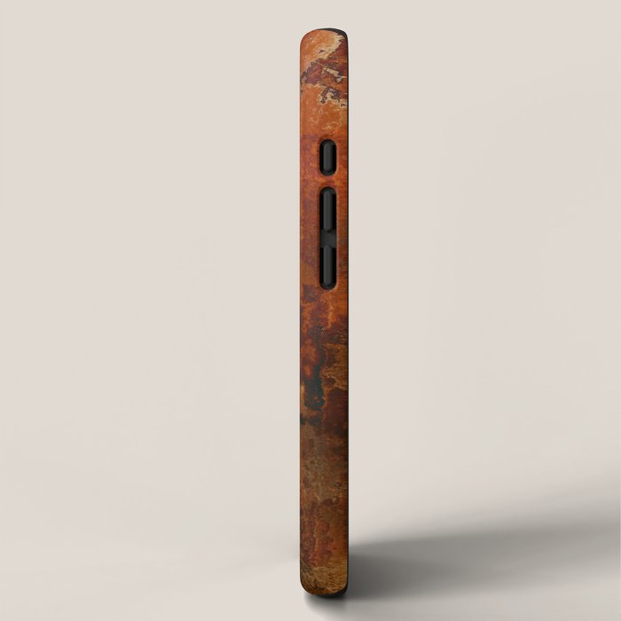 Colorful Blue and Copper Rust iPhone Case Gallery Image 2