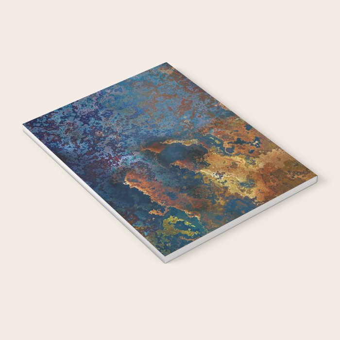 Colorful Blue and Copper Rust Notebook Gallery Image 3