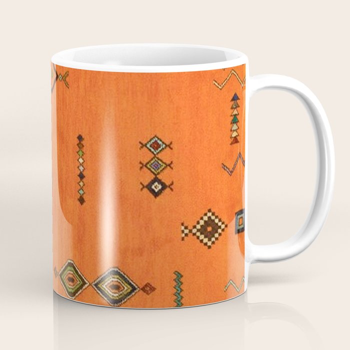 Oriental Traditional Moroccan Berber Rug Artwork Coffee Mug Gallery Image 1