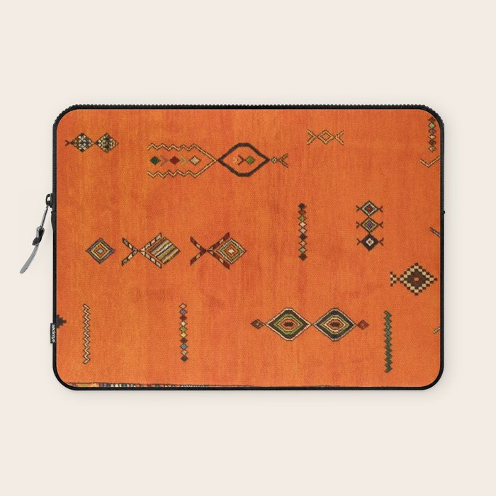 Oriental Traditional Moroccan Berber Rug Artwork Laptop Sleeve Gallery Image 1