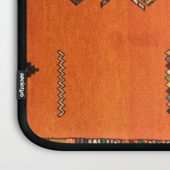 Oriental Traditional Moroccan Berber Rug Artwork Laptop Sleeve Gallery Image 3