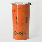 Oriental Traditional Moroccan Berber Rug Artwork Travel Mug Gallery Image 2