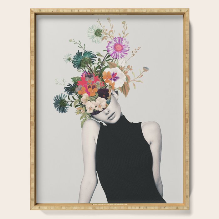 Floral beauty Serving Tray Gallery Image 1