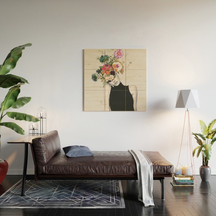 Floral beauty Wood Wall Art Gallery Image 2