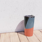 Bold Geometric Abstract Orange Pink Modern Art Travel Mug Gallery Image 4