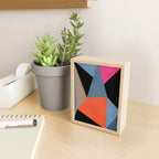 Bold Geometric Abstract Orange Pink Modern Art Mini Art Print Gallery Image 2