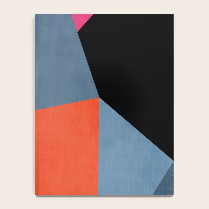 Bold Geometric Abstract Orange Pink Modern Art Notebook Gallery Image 4
