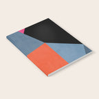 Bold Geometric Abstract Orange Pink Modern Art Notebook Gallery Image 2