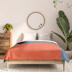Bold Geometric Abstract Orange Pink Modern Art Comforter Gallery Image 3