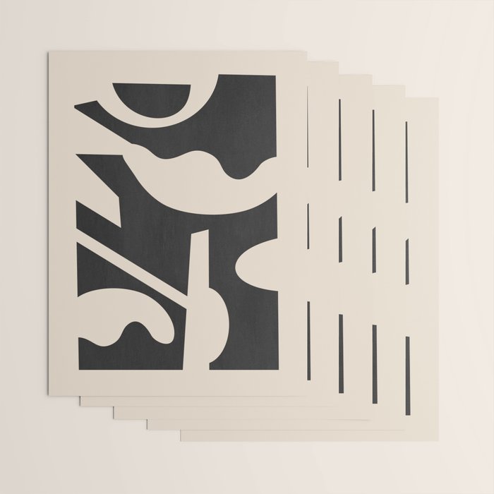 Abstract Minimal Shapes 139 Wrapping Paper Gallery Image 3