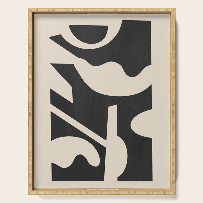 Abstract Minimal Shapes 139 Serving Tray Gallery Image 1