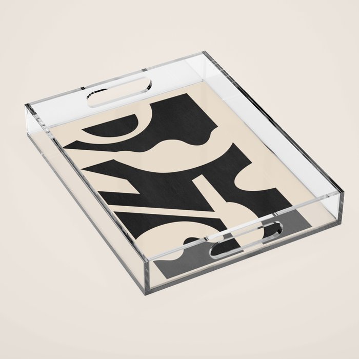 Abstract Minimal Shapes 139 Acrylic Tray Gallery Image 1