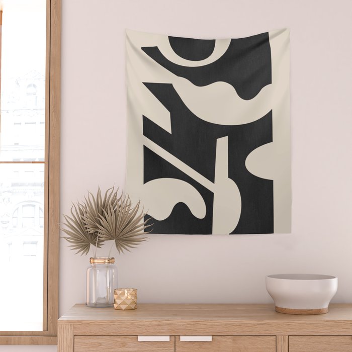 Abstract Minimal Shapes 139 Wall Tapestry Gallery Image 2