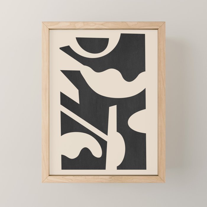 Abstract Minimal Shapes 139 Mini Art Print Gallery Image 1