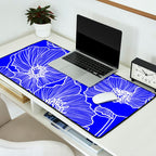 Cobalt Poppies Desk Mat Gallery Image 2
