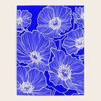 Cobalt Poppies Poster Gallery Image 4