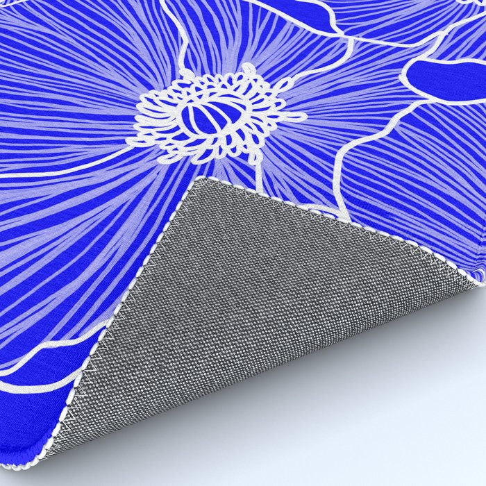 Cobalt Poppies Rug Gallery Image 4