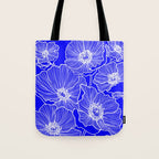 Cobalt Poppies Tote Bag Gallery Image 1