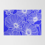 Cobalt Poppies Rug Gallery Image 2