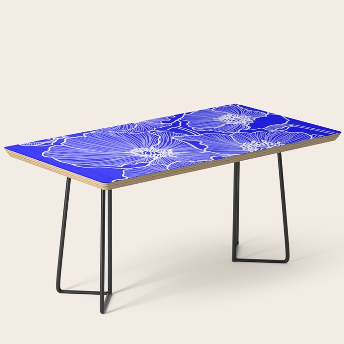 Cobalt Poppies Coffee Table Gallery Image 1