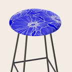 Cobalt Poppies Stool Gallery Image 2