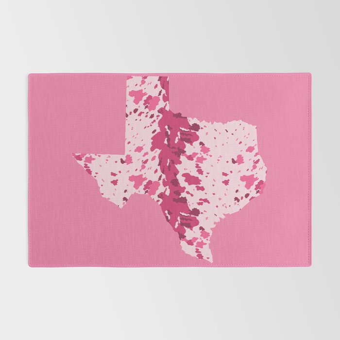 Texas Pink Longhorn Rug Gallery Image 2
