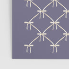 Bows & Ribbons Pattern XXXIII Neutral Lavender Purple Poster Gallery Image 3