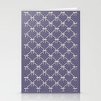 Bows & Ribbons Pattern XXXIII Neutral Lavender Purple Stationery Card Gallery Image 2