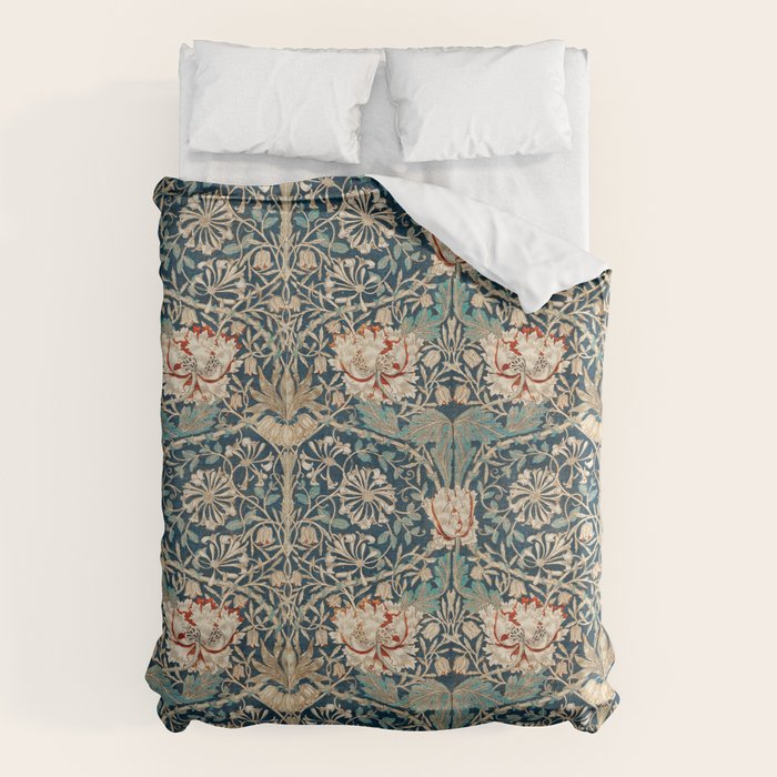 Honeysuckle by William Morris Duvet Cover Gallery Image 6