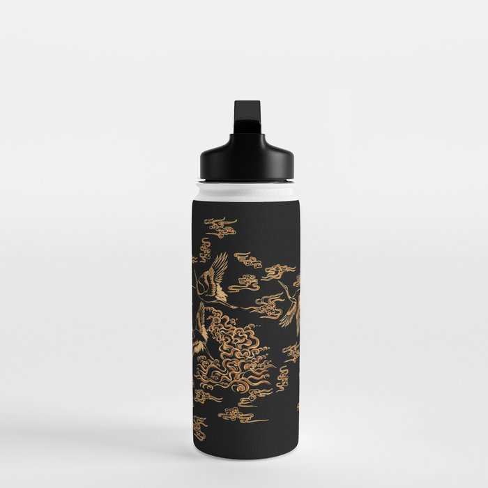 Crane and clouds Water Bottle Gallery Image 3