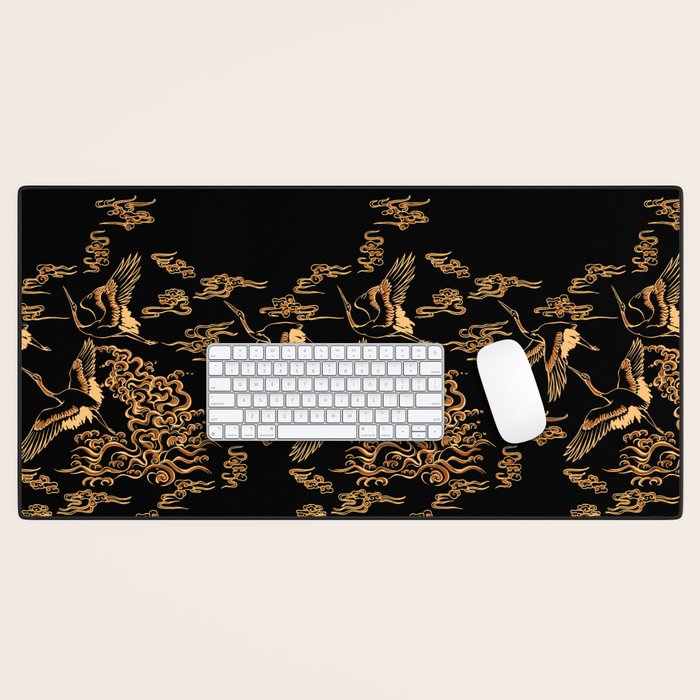 Crane and clouds Desk Mat Gallery Image 1