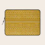 Mud Cloth on Mustard Laptop Sleeve Gallery Image 1