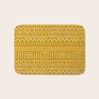 Mud Cloth on Mustard Bath Mat Gallery Image 1