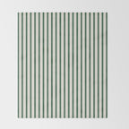 Green And Cream Striped Throw Blanket Gallery Image 2