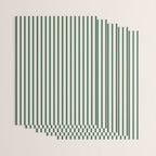 Green And Cream Striped Wrapping Paper Gallery Image 3