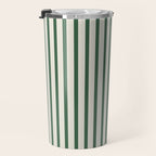 Green And Cream Striped Travel Mug Gallery Image 3