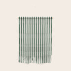 Green And Cream Striped Wall Hanging Gallery Image 1
