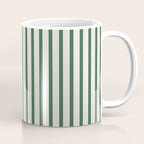 Green And Cream Striped Coffee Mug Gallery Image 1