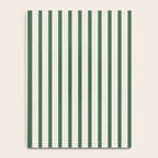 Green And Cream Striped Notebook Gallery Image 4