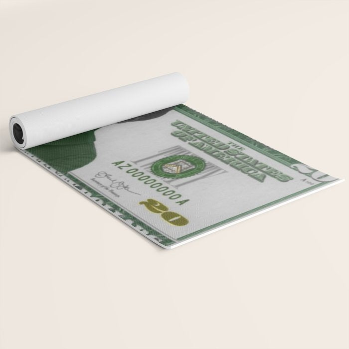 Proposed African American Icon Harriet Tubman Single U.S. Mint 20 Dollar bill Yoga Mat Gallery Image 2
