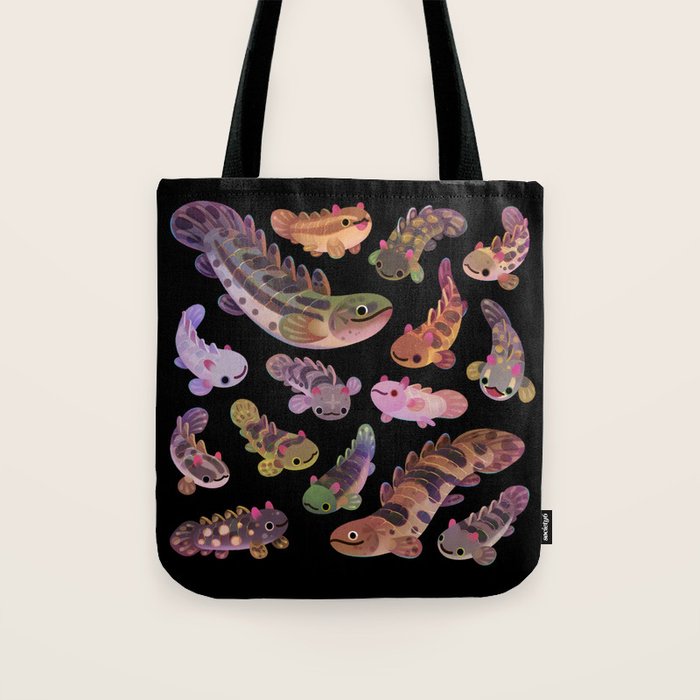 Baby polypterus - dark Tote Bag Gallery Image 1