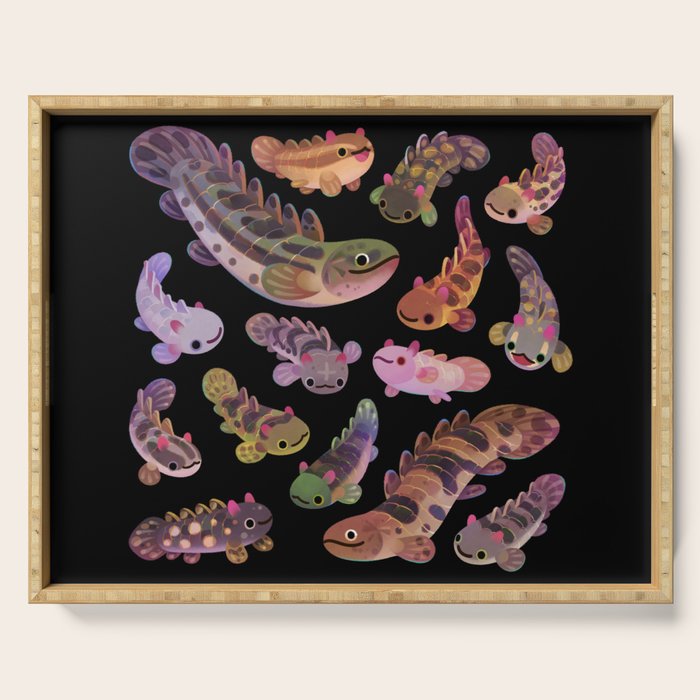 Baby polypterus - dark Serving Tray Gallery Image 1