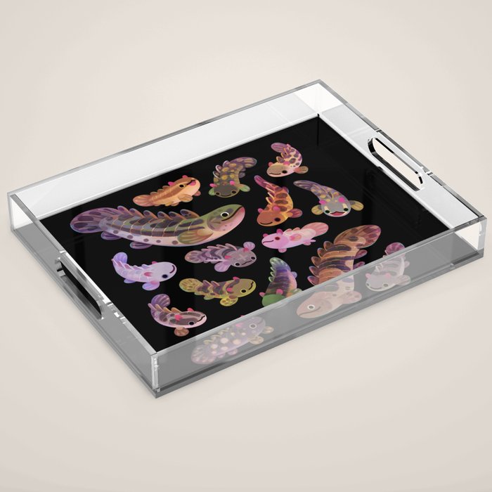 Baby polypterus - dark Acrylic Tray Gallery Image 1
