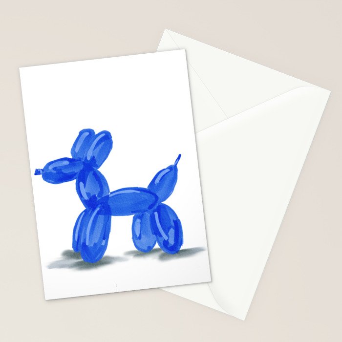 Balloon dog Stationery Card Gallery Image 2