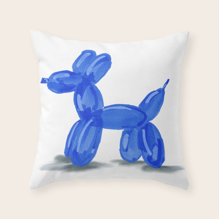 Balloon dog Throw Pillow Gallery Image 1