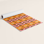 Retro Flower 10A Yoga Mat Gallery Image 2