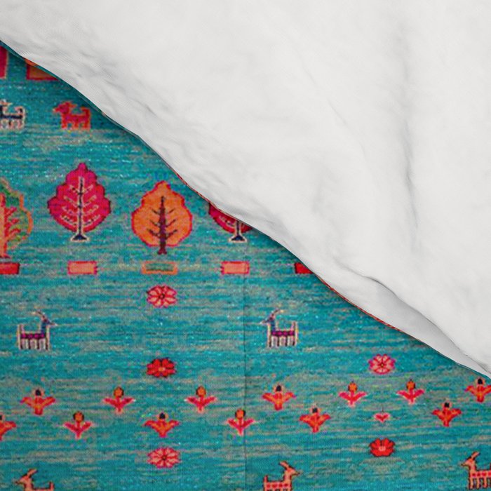 Traditional Berber Bohemian Moroccan Handmade Fabric Style Fall Autumn Color Inspiration Comforter Gallery Image 4