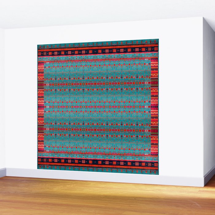 Traditional Berber Bohemian Moroccan Handmade Fabric Style Fall Autumn Color Inspiration Wall Mural Gallery Image 2